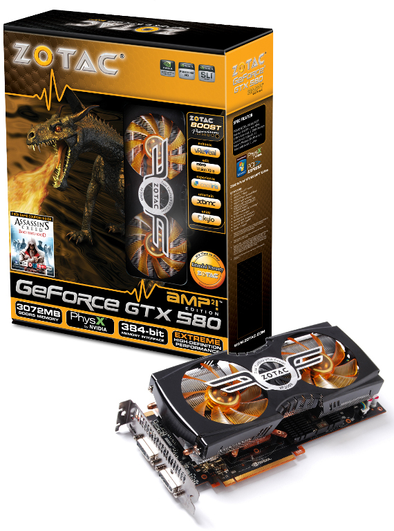 Zotac GTX 580 AMP2! se ukazuje s extrémním chladičem