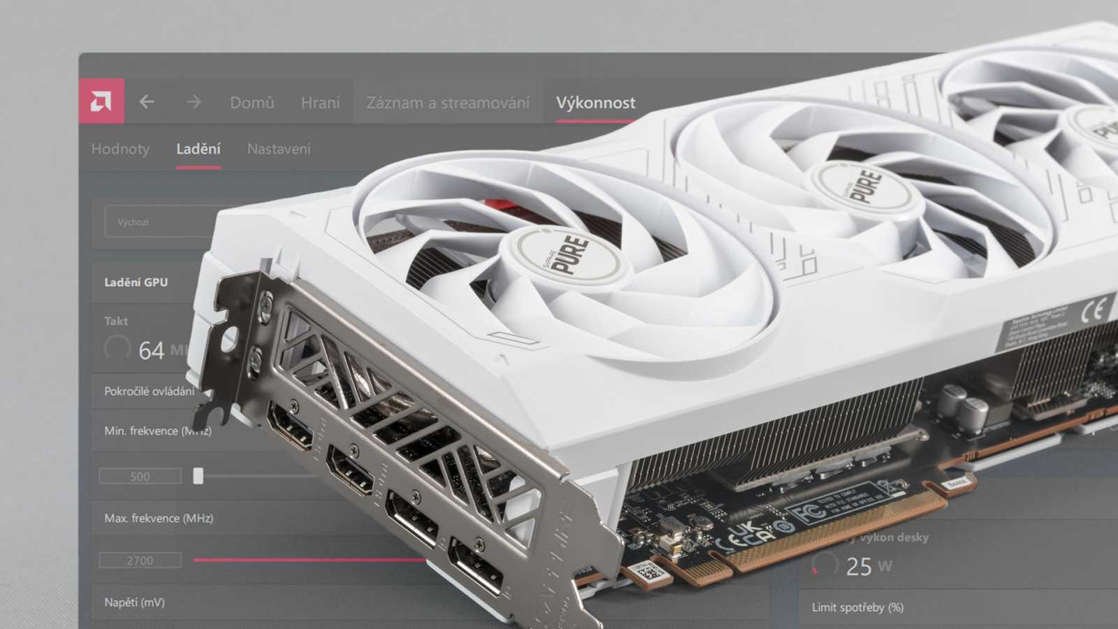 Přetaktování Radeon RX 7700 XT: Jak zvýšit výkon a snížit hlučnost nebo spotřebu