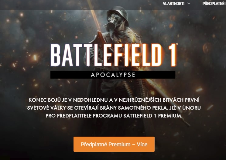 DLC Apocalypse pro Battlefield 1 dorazí příští měsíc