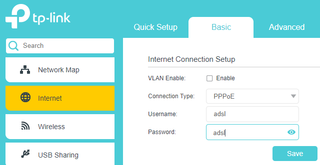 TP-Link Archer s PPPoE vytáčením