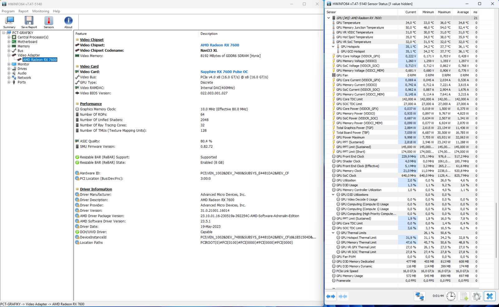 Pulse AMD Radeon RX 7600 8GB v testu: levný a dobrý základ od Sapphire