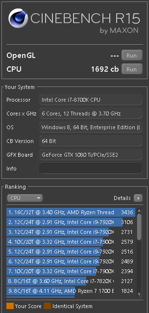 Core i7-8700K s taktem 4,7 GHz (Coffee Lake) v testu