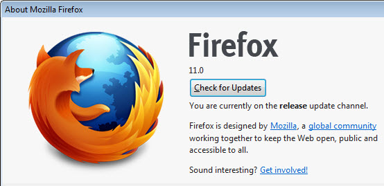 Stáhněte si webový prohlížeč Firefox 11