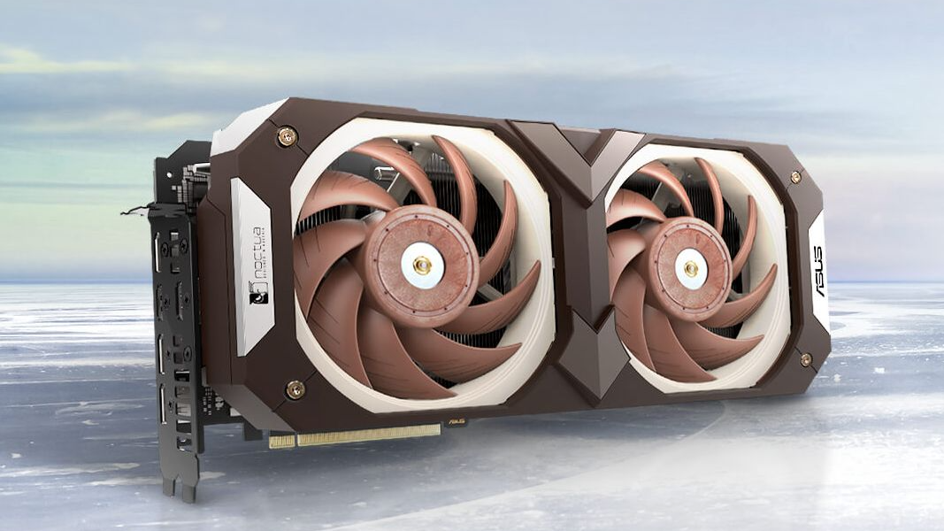 Asus GeForce RTX 3070 Noctua OC Edition 8GB: Chladič, který už nevylepšíte