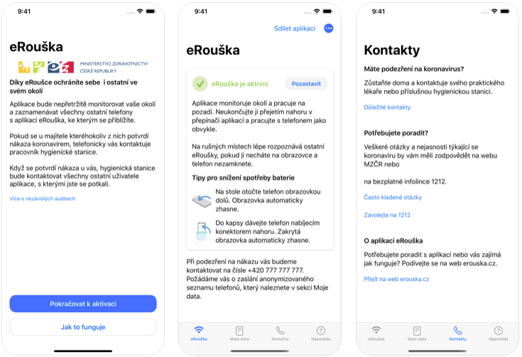 Chráním sebe, chráním tebe! Aplikace eRouška vychází i pro iOS