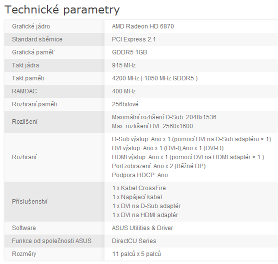 Asus EAH6870 DirectCU: řešení bez kompromisů