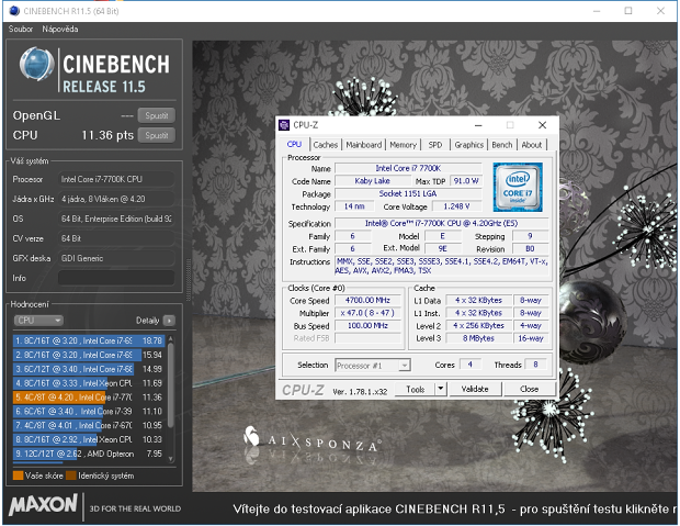 Core i7-7700K s taktem 4,5 GHz (Kaby Lake) v testu