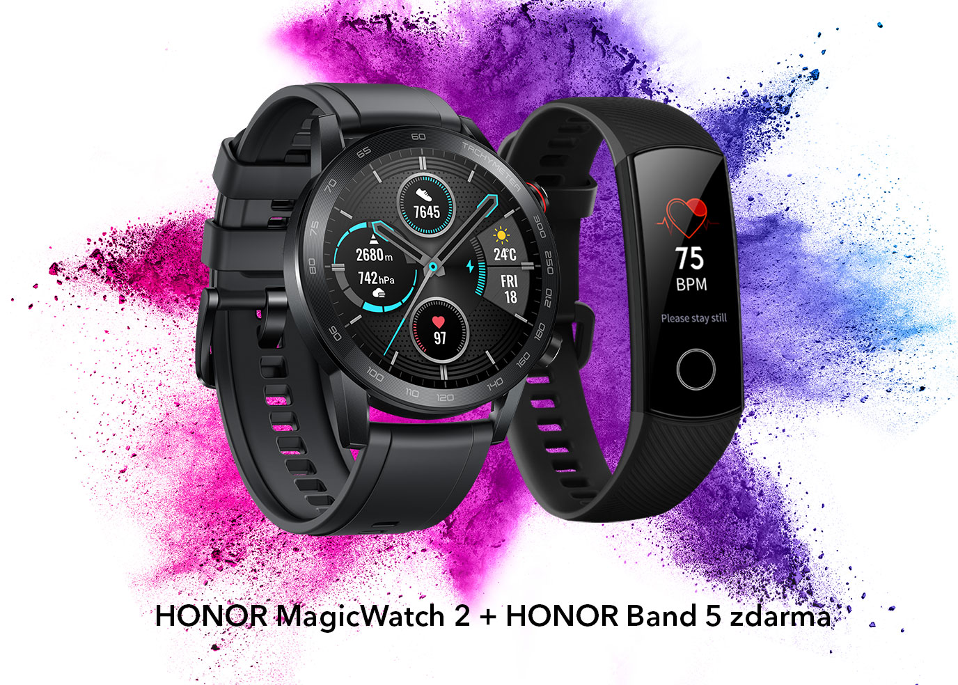 K chytrým hodinkám Honor MagicWatch 2 dostanete fitness narámek Band 5 zdarma