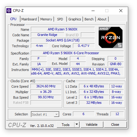 AMD Ryzen 5 9600X: Rychlý test s TDP na 65 W a 105 W