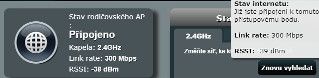 Připojení 2.4 GHz skrz jednu zeď