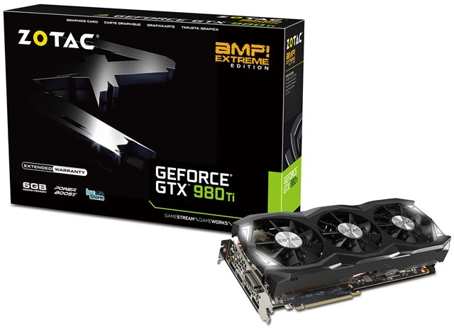 Firma Zotac zahájila prodej grafické karty GeForce GTX 980 Ti AMP! Extreme