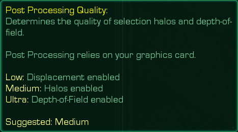  Post-Processing Ultra (po najetí myší se zobrazí Low)