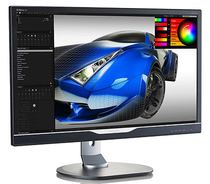 Philips 288P6LJEB - 28" UHD monitor s TFT panelem a čtyřmi porty USB 3.0 