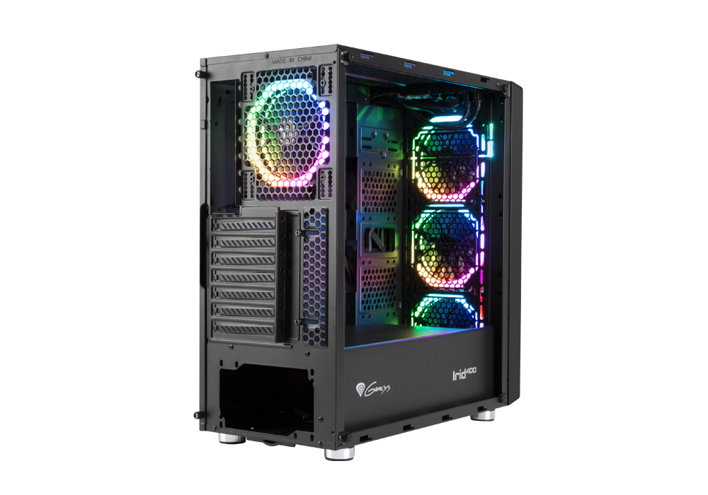 Genesis Irid 400 RGB: PC skříň s podsvícením a líbivým vzhledem