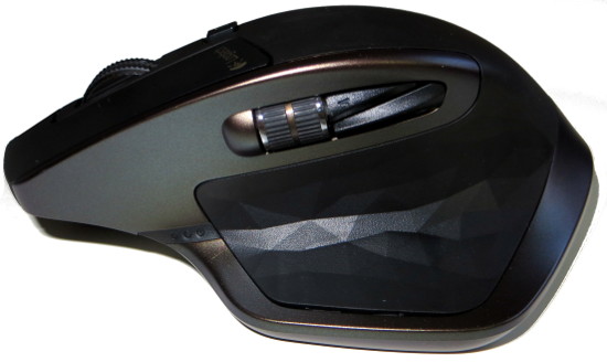 Logitech MX Master - levý bok.