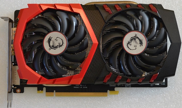 MSI GTX 1050Ti Gaming X 4G zepředu