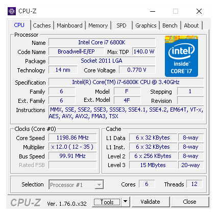 Intel Core i7-6800K: Nejlevnější Broadwell-E v testu