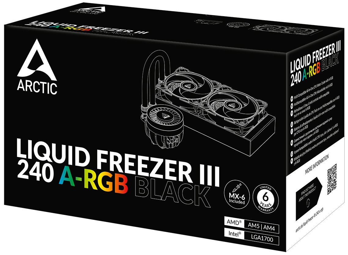 Test Arctic Liquid Freezer III 240 A-RGB: Výkonný a levný chladič AiO pro procesor