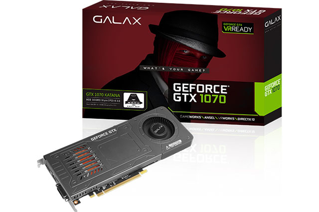 Galax a KFA2 budou prodávat jednoslotovou grafiku GTX 1070 Katana