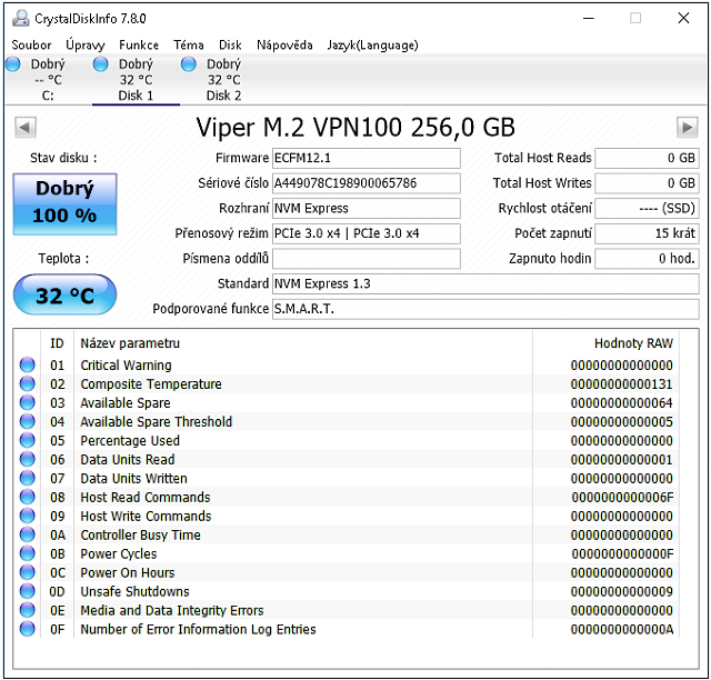 Test Viper VPN100 256GB: Další TLC SSD pro M.2 (+ soutěž)