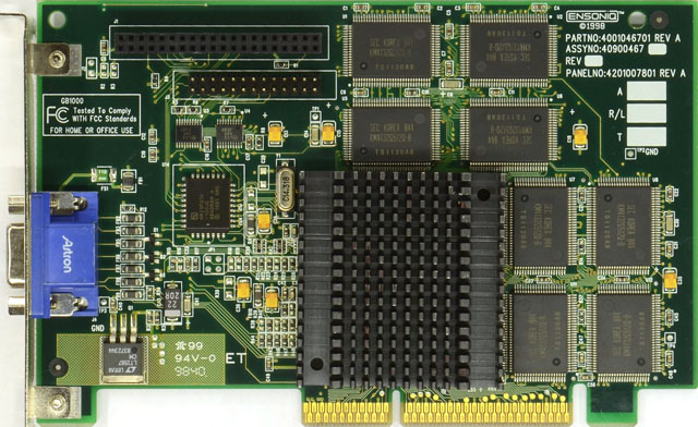 3dfx Voodoo Banshee v provedení Ensoniq GB1000 (zdroj: vgamuseum.info)