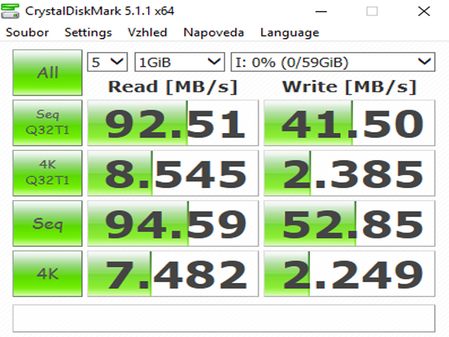 CrystalDiskMark 5.1.1