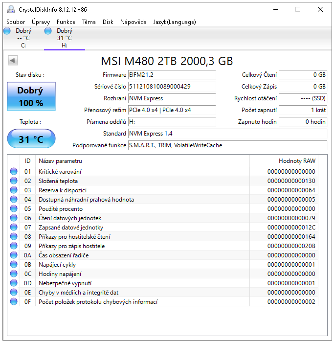 MSI Spatium M480 2 TB – Extrémně výkonný M.2 disk od MSI