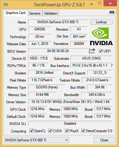 Asus Strix GeForce GTX 980 Ti a Strix R9 390 s DCU III v testu