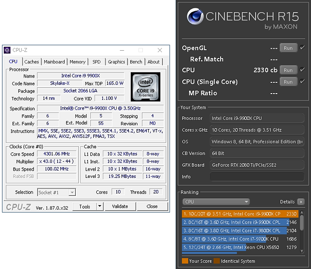 Intel Core i9-9900X: Deset jader Skylake-X v testu