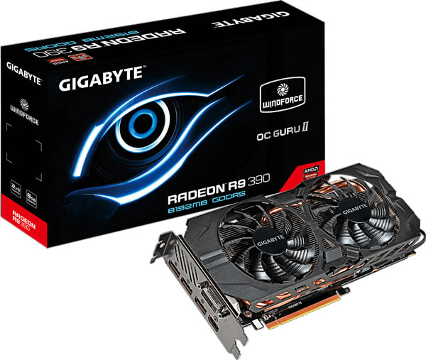 Grafická karta AMD Radeon R9 390 - GIGABYTE GV-R939WF2-8GD