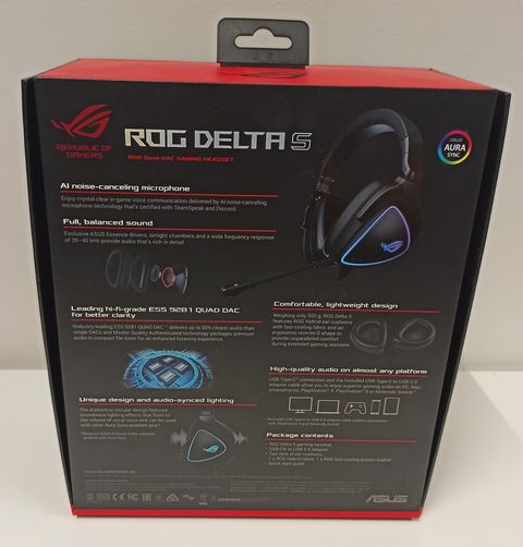 ASUS ROG Delta S herní headset i pro poslech muziky