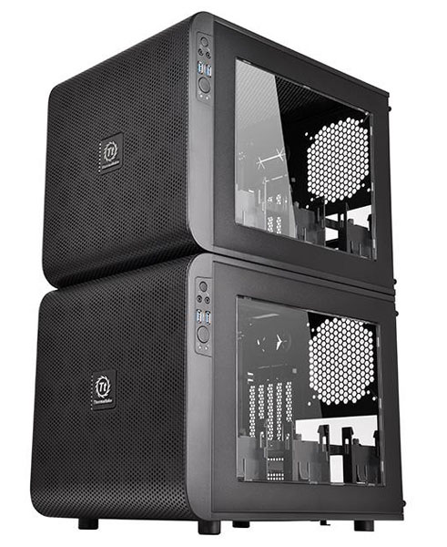 Thermaltake Core V21: modulární kubické skříně, které můžeme vrstvit na sebe 