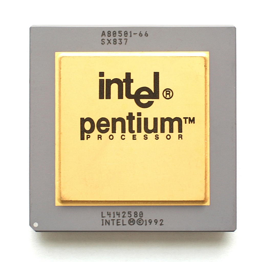 66MHz Intel Pentium (sSpec=SX837) s FDIV bug By Konstantin Lanzet - CPU Collection Konstantin Lanzet, CC BY-SA 3.0, Link