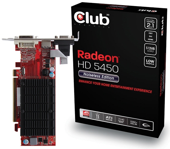 Club 3D uvádí svůj Radeon HD 5450