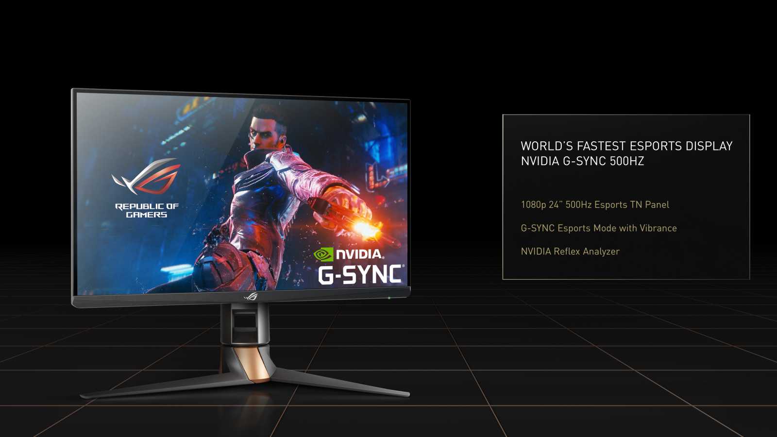 Nový monitor Asus ROG Swift má panel s raketovou obnovovací frekvencí 500 Hz a G-Sync