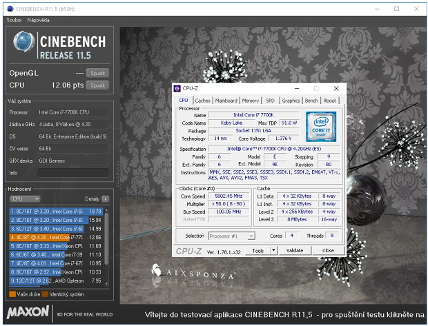 Core i7-7700K s taktem 4,5 GHz (Kaby Lake) v testu