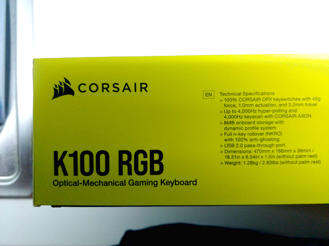 Corsair K100 RGB: herní optická klávesnice?!