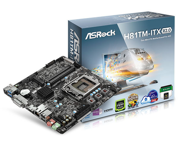 Firma ASRock oznámila vydání nové revize tenké mini-ITX desky H81TM-ITX