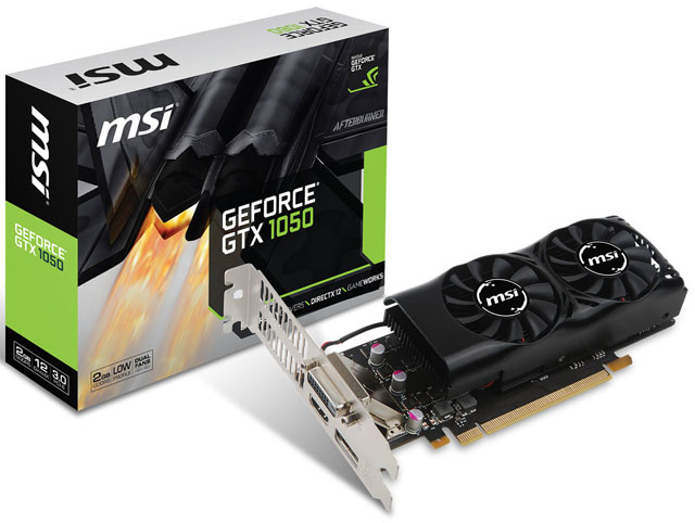 GeForce GTX 1050 se dočkala nízkoprofilového provedení od MSI