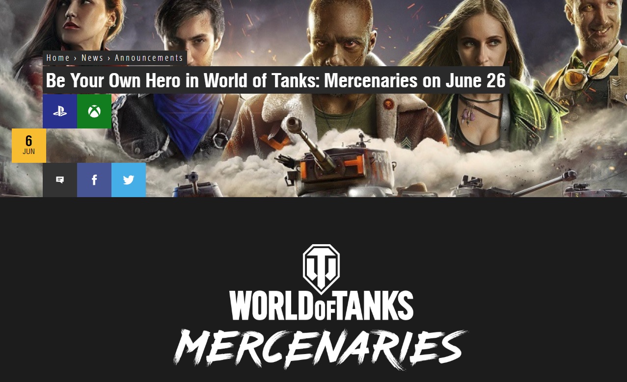 World of Tanks Console dostane zásadní update Mercenaries