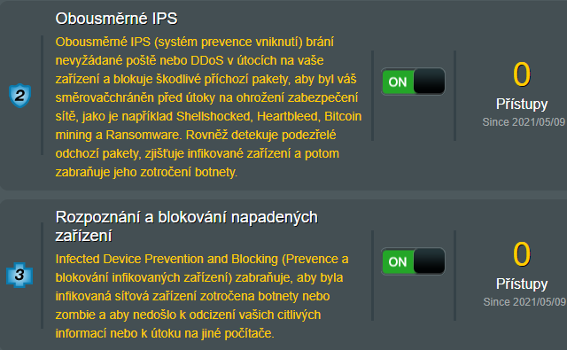 IPS a blokování zařízení