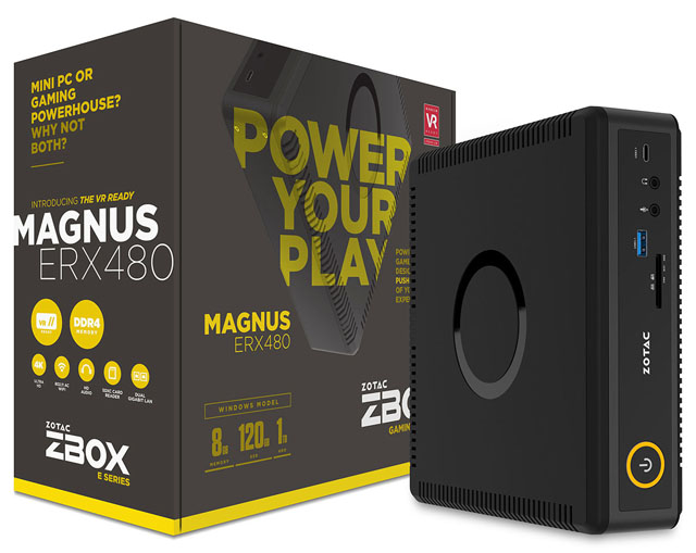 Zotac ZBOX Magnus ERX480: herní mini-PC s Intel Skylake a Radeonem RX 480