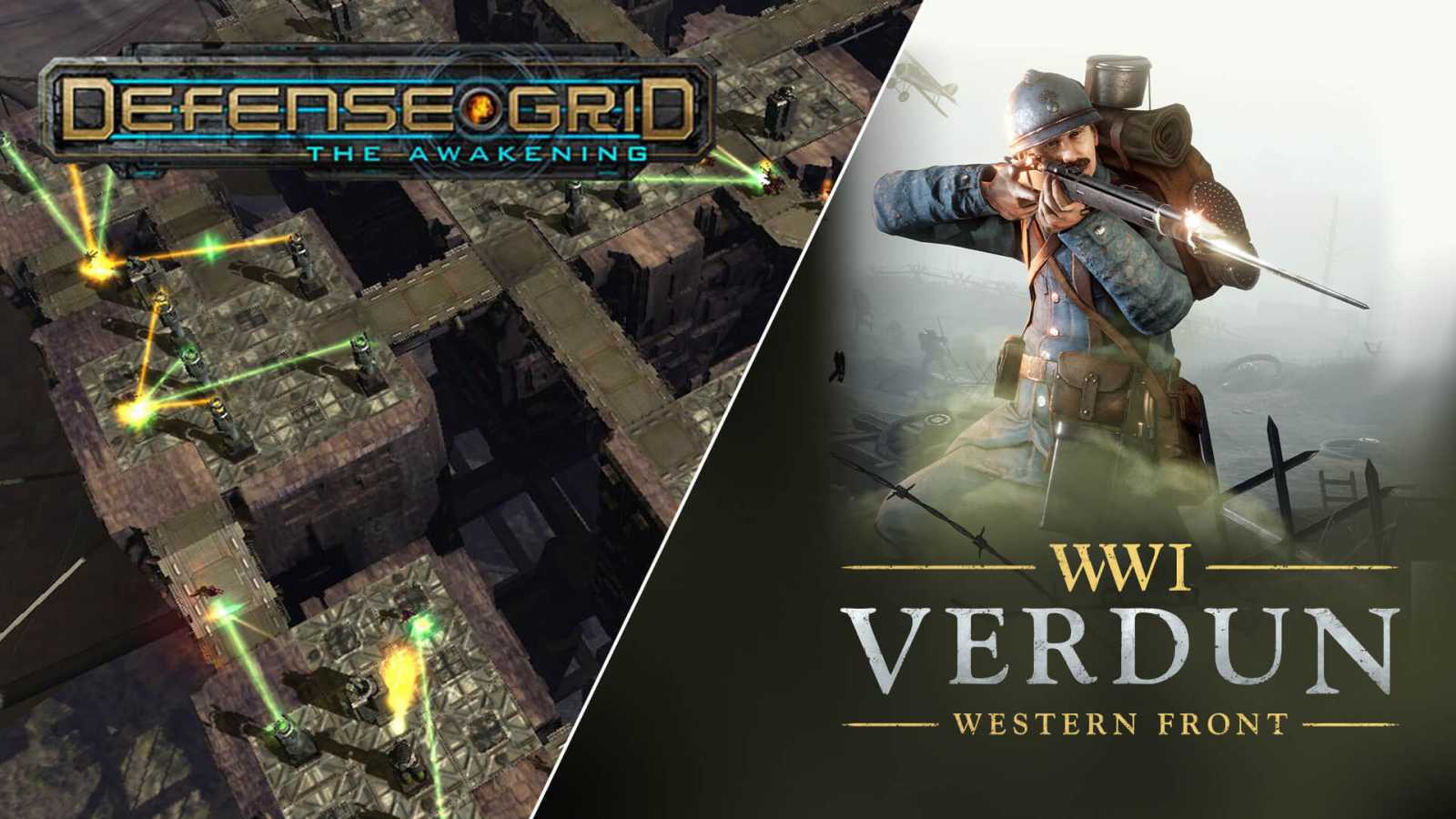 Stahujte z Epic Games Store zdarma hry Verdun a Defense Grid: The Awakening