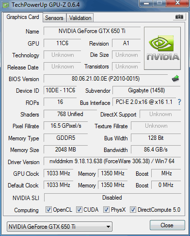 nVidia GeForce GTX 650 Ti — porazí HD 7770 a 7850?