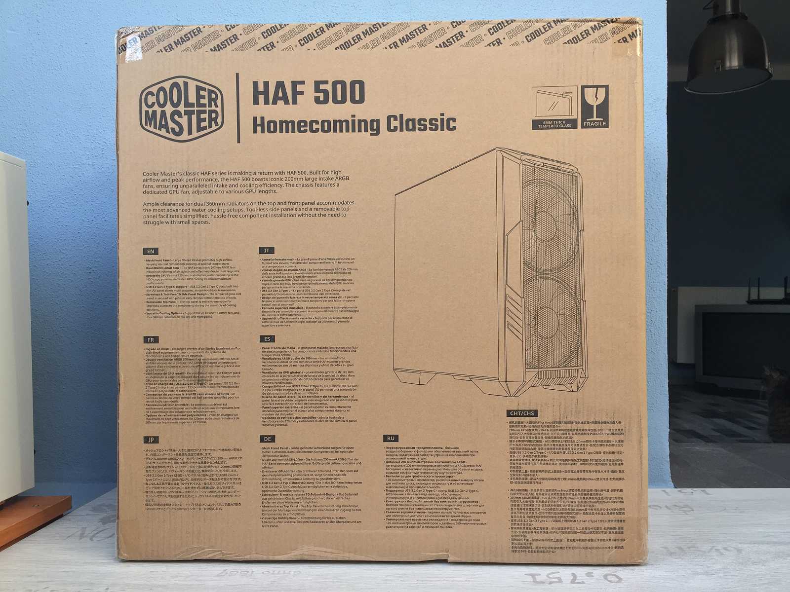 Test skříně Cooler Master HAF 500