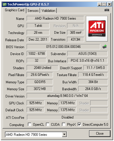 Nový drtič výkonu v testu – Asus Radeon HD 7970 3 GB