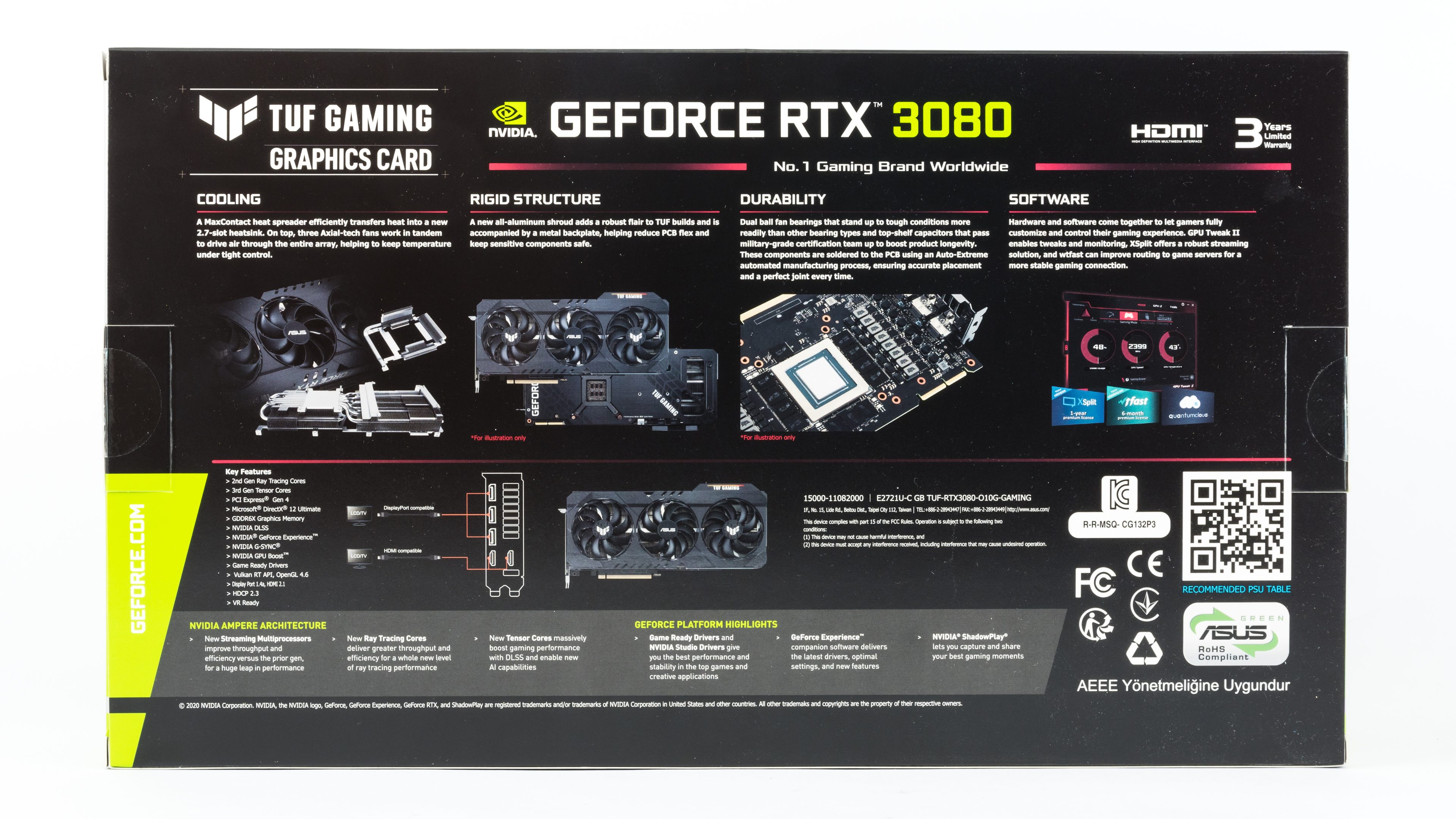 Asus TUF GF RTX 3080 O10G: skvělý chladič a slušná cena