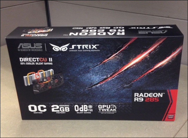 Odhaleny první snímky grafiky ASUS Radeon R9 285 ze série Strix