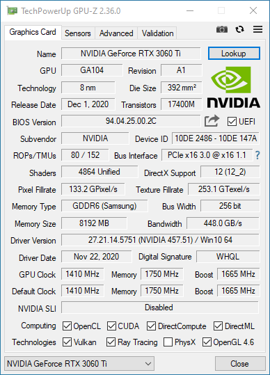 Staré PC s i5-8600K a nová grafika: upgrade na RTX 3060 Ti 