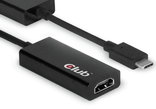 Club3D přidává do své nabídky DisplayPort 1.2, HDMI 2.0 a DVI adaptéry do portu USB 3.1 typu C